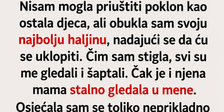 BILA SAM NAJSIROMAŠNIJE DIJETE U ŠKOLI – PORUKA KOJU SAM POSLIJE ROĐENDANA PRONAŠLA U RUKSAKU PROMIJENILA JE SVE