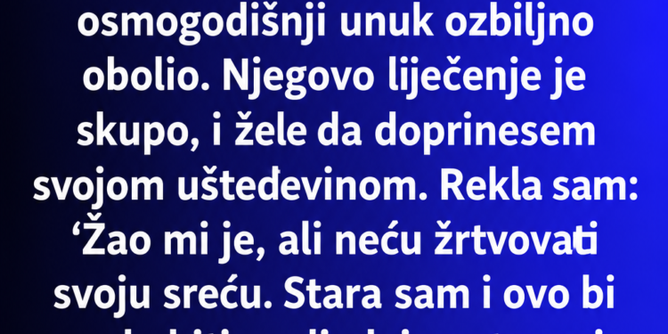 ODREKLA SAM SE PUTOVANJA IZ SNOVA ZBOG BOLESNOG UNUKA – A ONDA MI JE SIN DOŠAO NA VRATA SA KUTIJOM
