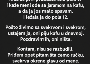 SVEKRVA MI JE PRVOG JUTRA NAKON SVADBE REKLA „OVDJE POSTOJE PRAVILA“ – A ONDA SE MUŽ VRATIO KUĆI…