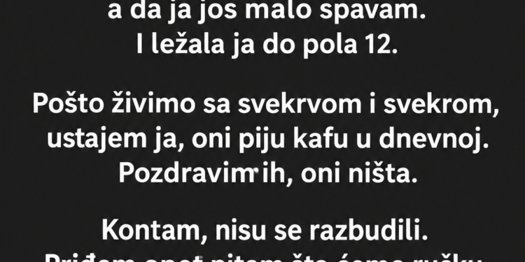 SVEKRVA MI JE PRVOG JUTRA NAKON SVADBE REKLA „OVDJE POSTOJE PRAVILA“ – A ONDA SE MUŽ VRATIO KUĆI…