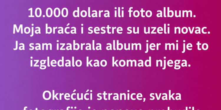IZABRALA JE STARI FOTO-ALBUM UMJESTO 10.000 DOLARA – ONO ŠTO JE DJED SAKRIO UNUTRA OSTAVILO JU JE BEZ RIJEČI