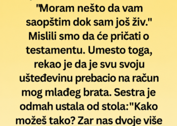 OTAC JE SVU UŠTEĐEVINU DAO MLAĐEM SINU: Kad je objasnio razlog, svi su zanijemili!