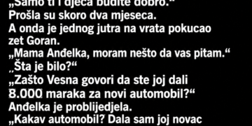 KĆERKA JE MAJCI REKLA DA JOJ TREBA NOVAC ZA RAZVOD – A ONDA JE ZET DOŠAO NA VRATA I POSTAVIO JEDNO PITANJE