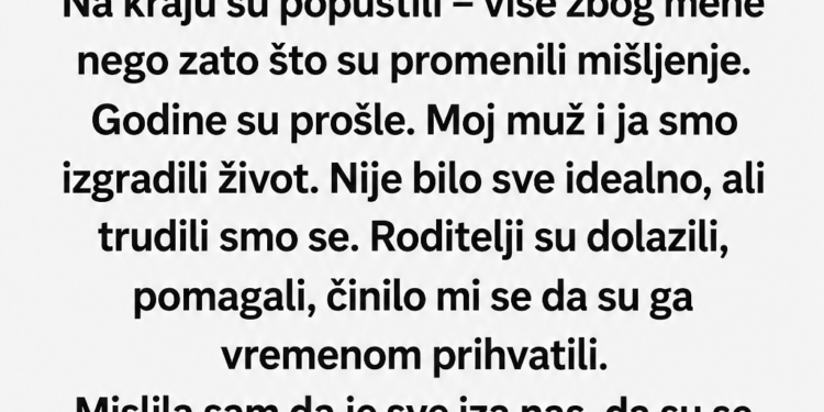 UDALA SAM SE PROTIV VOLJE RODITELJA – GODINAMA KASNIJE ČULA SAM TAJNU KOJU SU KRILI OD MENE