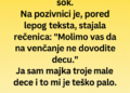 SESTRA JE ZABRANILA DJECU NA SVADBI – A ONDA JE SHVATILA KAKVU JE GREŠKU NAPRAVILA!