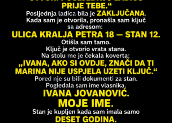 MAJKA JE SESTRI OSTAVILA KUĆU I SVU UŠTEĐEVINU, A MENI SAMO STARU KOMODU