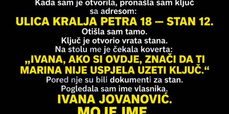 MAJKA JE SESTRI OSTAVILA KUĆU I SVU UŠTEĐEVINU, A MENI SAMO STARU KOMODU