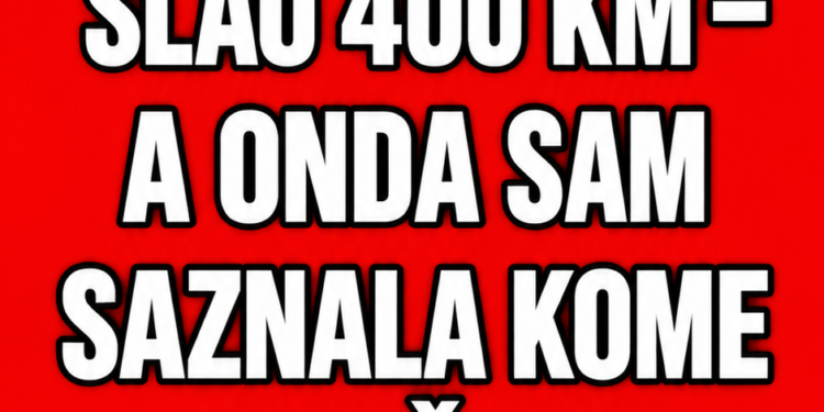 MUŽ JE TAJNO SVAKOG MJESECA SLAO 400 KM – A ONDA SAM SAZNALA KOME I ZAŠTO!