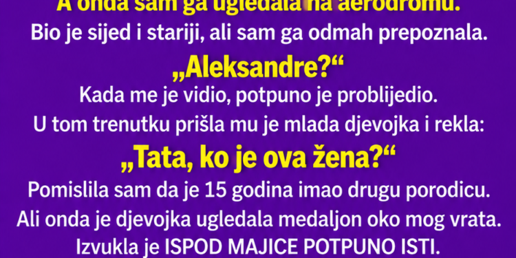 NA AERODROMU SAM UGLEDALA MUŽA KOJI JE NESTAO PRIJE 15 GODINA
