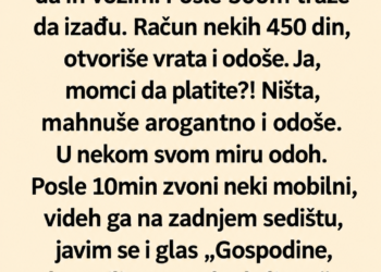 POBJEGLI SU IZ TAKSIJA BEZ PLAĆANJA, ALI SU ZABORAVILI TELEFON – TAKSISTA IM JE ODRŽAO LEKCIJU
