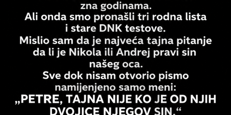 OTAC JE 25 GODINA TAJNO ODLAZIO U ISTU KUĆU – A ONDA SAM OTKRIO DA SAM JA NAJVEĆA PORODIČNA TAJNA!