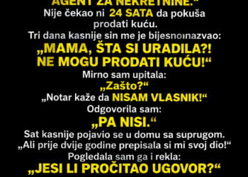 SIN ME JE SMJESTIO U STARAČKI DOM I REKAO: „OVDJE ĆE TI BITI BOLJE“