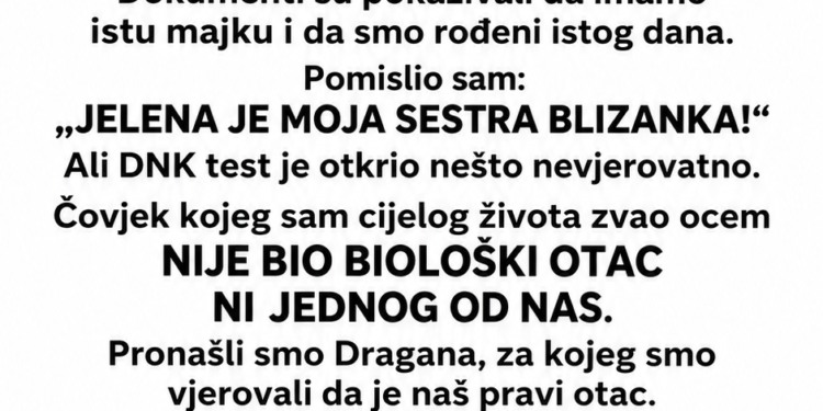 RODITELJI SU 30 GODINA TAJNO ODLAZILI U ISTU KUĆU – A ONDA SAM OTKRIO DA JE JEDNO DIJETE ZAMIJENJENO U PORODILIŠTU!
