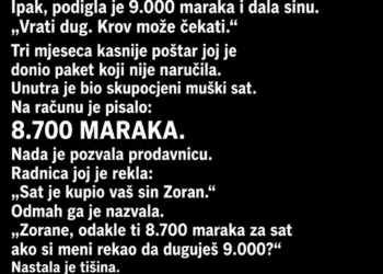 SIN JE MAJCI REKAO DA MU TREBA NOVAC DA VRATI DUG – A ONDA JE POŠTAR DONIO PAKET NA NJENO IME