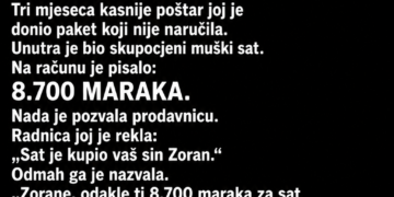 SIN JE MAJCI REKAO DA MU TREBA NOVAC DA VRATI DUG – A ONDA JE POŠTAR DONIO PAKET NA NJENO IME