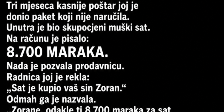 SIN JE MAJCI REKAO DA MU TREBA NOVAC DA VRATI DUG – A ONDA JE POŠTAR DONIO PAKET NA NJENO IME