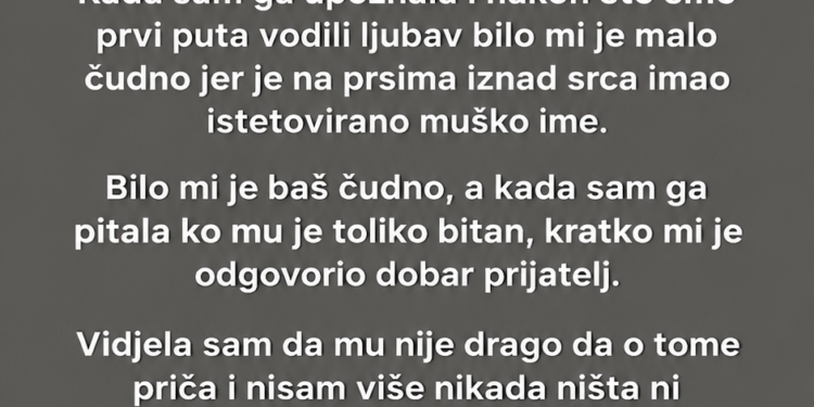 PRED VJENČANJE SAM GA ZATEKLA S MISTERIOZNIM MUŠKARCEM – A ONDA SAM UGLEDALA ISTU TETOVAŽU