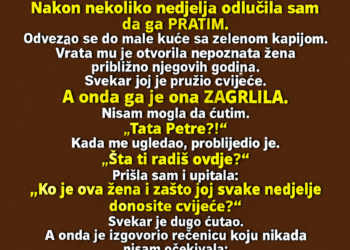 SVEKAR JE SVAKЕ NEDJELJE KUPOVAO DVA ISTA BUKETA CVIJEĆA — JEDAN JE NOSIO SVEKRVI, A KADA SAM OTKRILA KOME NOSI DRUGI, NISAM MOGLA VJEROVATI…