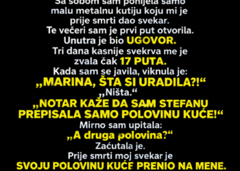 SVEKRVA JE PRED CIJELOM PORODICOM REKLA DA JE KUĆU PREPISALA SINU I NAREDILA MI DA SE ISELIM