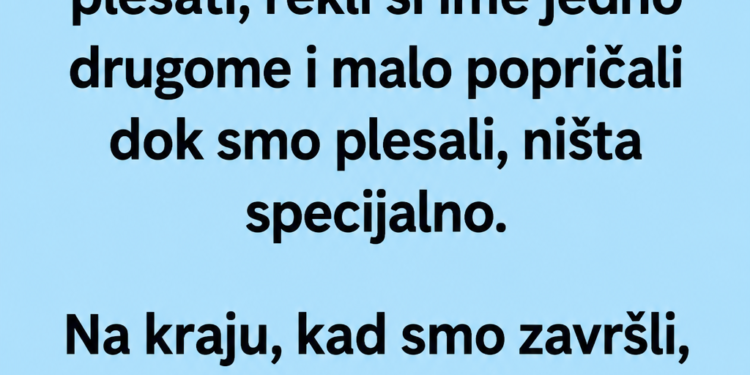 UHVATILA SAM BUKET, A ON KRAVATU – SUTRADAN SAM SAZNALA ZAŠTO NAŠ SUSRET NA SVADBI NIJE BIO SLUČAJAN!