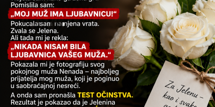 17 GODINA SAM MISLILA DA MUŽ IMA LJUBAVNICU – A ONDA SAM OTKRILA ZAŠTO JE SVAKOG 3. OKTOBRA NOSIO BIJELE RUŽE!
