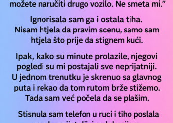 SAMA SAM UŠLA U TAKSI U 1 POSLIJE PONOĆI: Vozač me stalno gledao, a kada sam shvatila ko je, ostala sam bez riječi