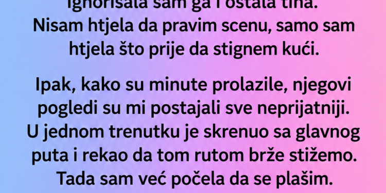 SAMA SAM UŠLA U TAKSI U 1 POSLIJE PONOĆI: Vozač me stalno gledao, a kada sam shvatila ko je, ostala sam bez riječi
