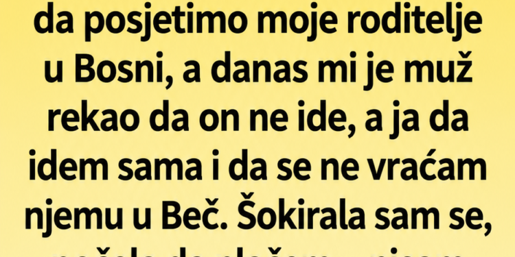 MUŽ MI JE REKAO DA IDEM U BOSNU I DA SE VIŠE NE VRAĆAM – A ONDA MI JE POKAZAO FOTOGRAFIJU KOJA JE SVE PROMIJENILA
