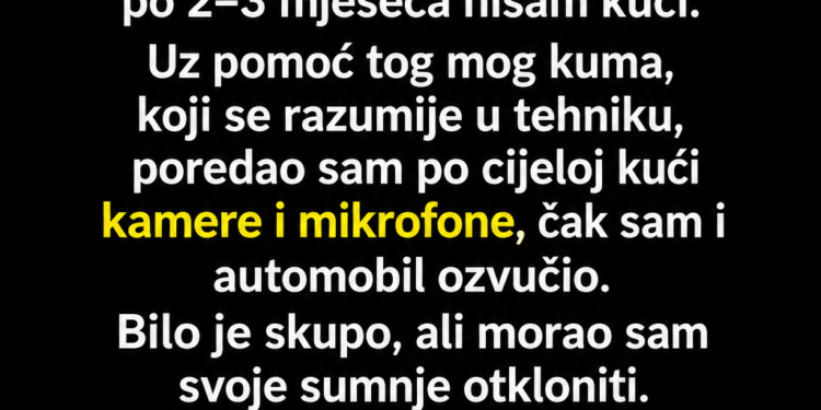 SUMNJAO SAM DA ME ŽENA VARA I TAJNO JE PRATIO: Trećeg dana otišla je u kafić, a kada sam vidio s kim sjedi, ZANIJEMIO SAM