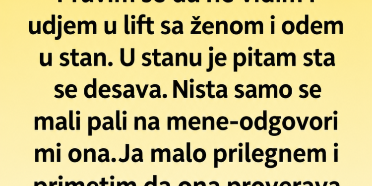 MISLIO SAM DA ME ŽENA VARA S KOMŠIJINIM SINOM – KRENUO SAM ZA NJOM, A ONDA OTKRIO ŠTA SU MI KRILI