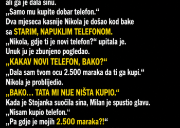 SIN JE MAJCI TRAŽIO NOVAC ZA UNUKOV NOVI TELEFON – A ONDA JE BAKA SLUČAJNO OTKRILA GDJE JE NOVAC ZAVRŠIO