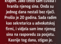 ČUVALA SAM NJENOG SINA KAO SVOG, A ONDA SU NESTALI – 20 GODINA KASNIJE UŠAO JE U MOJU KANCELARIJU I REKAO OVE RIJEČI!