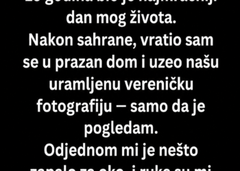 NAKON SAHRANE SUPRUGE UZEO SAM NAŠU STARU FOTOGRAFIJU – ONO ŠTO JE SAKRILA IZA NJE SLOMILO ME JE!