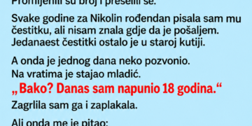 SNAHA MI JE ZABRANILA DA VIĐAM UNUKA – A ONDA JE DJEČAK NA SVOJ 18. ROĐENDAN DOŠAO PRED MOJA VRATA