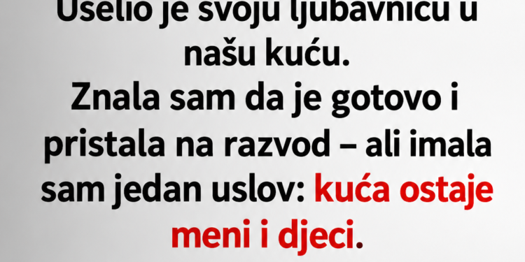 NAKON 30 GODINA BRAKA OSTAVIO ME ZBOG MLAĐE ŽENE: Sedmicu kasnije sišla sam po kafu i zaledila se kada sam vidjela šta djeca rade