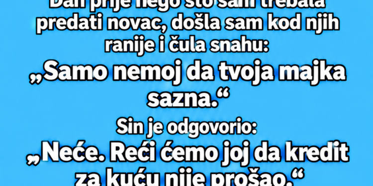SIN I SNAHA SU MI TRAŽILI 15.000 KM ZA KUĆU – A ONDA SAM SLUČAJNO ČULA NJIHOV PLAN