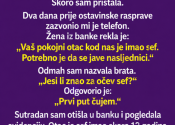BRAT MI JE REKAO DA JE OTAC OSTAVIO SAMO DUGOVE – A ONDA ME JE POZVALA ŽENA IZ BANKE