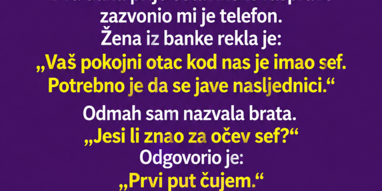 BRAT MI JE REKAO DA JE OTAC OSTAVIO SAMO DUGOVE – A ONDA ME JE POZVALA ŽENA IZ BANKE
