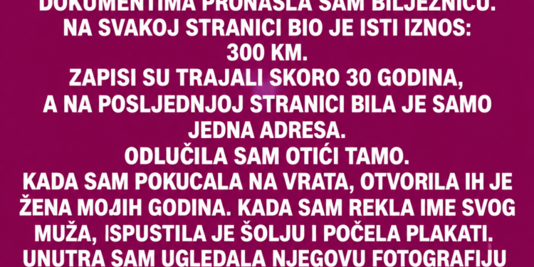 46 GODINA SMO BILI U BRAKU, A TEK POSLIJE NJEGOVE SMRTI OTKRILA SAM GDJE JE ODLAZIO SVAKOG MJESECA