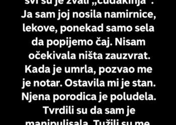 STARICA MI JE OSTAVILA STAN, A NJENA PORODICA ME ODMAH TUŽILA – KAD JE SUDIJA OTVORIO NJENO PISMO, U SUDNICI JE NASTAO MUK!