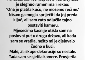 SVEKRVA JE IMALA KLJUČ NAŠE KUĆE – KADA SAM PREGLEDALA TAJNU KAMERU, OTKRILA SAM ŠTA SU ONA I MOJ MUŽ RADILI IZA MOJIH LEĐA!