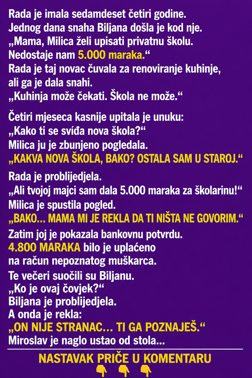 SNAHA JE SVEKRVI TRAŽILA NOVAC ZA UNUKOVU ŠKOLARINU – A ONDA JE BAKA SLUČAJNO OTKRILA DA JE NOVAC OTIŠAO NA SASVIM DRUGU ADRESU