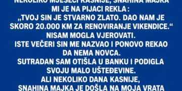 SIN NIJE IMAO NOVCA ZA MOJ KROV, A SNAHINIM RODITELJIMA DAO JE 20.000 KM – ONDA SAM SAZNALA ODAKLE MU