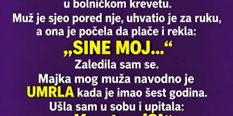 MUŽ JE SVAKE SRIJEDE NOSIO RUČAK U BOLNICU I GOVORIO DA POSJEĆUJE KOLEGU — JEDNOG DANA SAM OTIŠLA ZA NJIM, A KADA SAM VIDJELA KOME ULAZI U SOBU, ZANIJEMILA SAM…