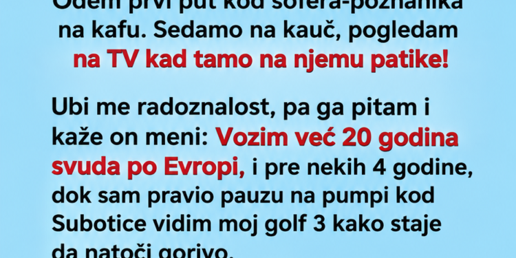 PATIKE NA TELEVIZORU KRILE SU NEVJEROVATNU PRIČU: Šofer mi je otkrio šta mu se dogodilo na jednoj turi kroz Njemačku