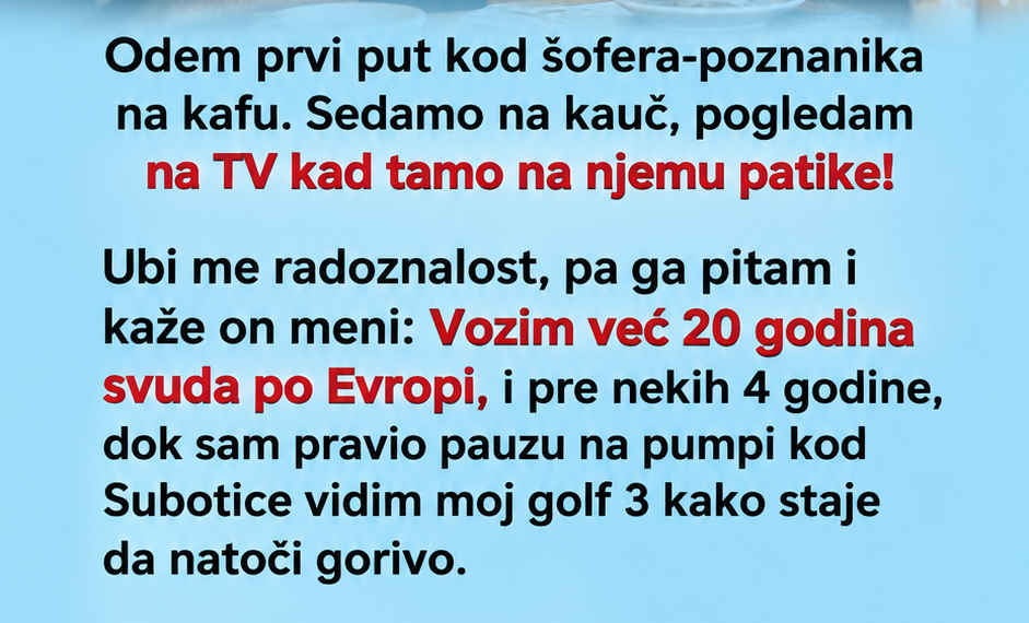 PATIKE NA TELEVIZORU KRILE SU NEVJEROVATNU PRIČU: Šofer mi je otkrio šta mu se dogodilo na jednoj turi kroz Njemačku