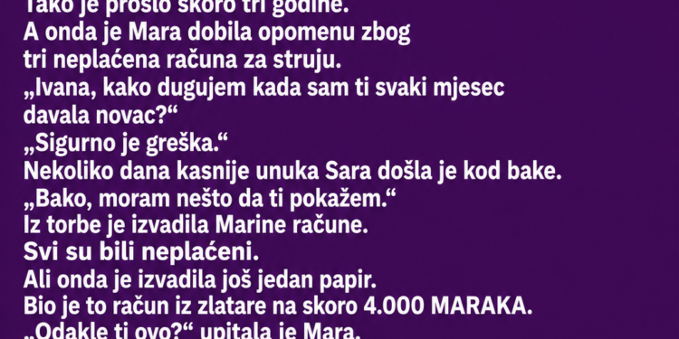 SNAHA JE SVEKRVI GOVORILA DA ČUVA NJEN NOVAC – A ONDA JE UNUKA SLUČAJNO OTKRILA ŠTA SE ZAISTA DOGAĐA