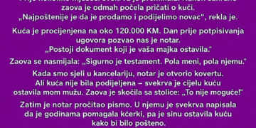 SVEKRVA JE SVE OSTAVILA MOM MUŽU – A ONDA JE NOTAR IZVADIO KOVERTU SA MOJIM IMENOM!