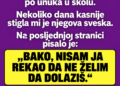 SNAHA MI JE ZABRANILA DA VIĐAM UNUKA: A onda mi je stigla njegova školska sveska sa porukom koja je sve promijenila…