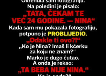 U POLOVNOJ KNJIZI PRONAŠLA SAM FOTOGRAFIJU SVOG MUŽA SA BEBOM — NA POLEĐINI JE PISALO: „TATA, ČEKAM TE VEĆ 24 GODINE“…